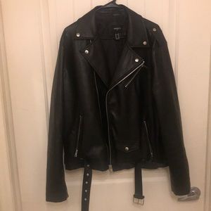 Vegan Leather Biker Jacket!!